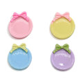 Cute Round 33mm Resin Plate Mini Square Dish for Kids Doll House Toy Diy αξεσουάρ