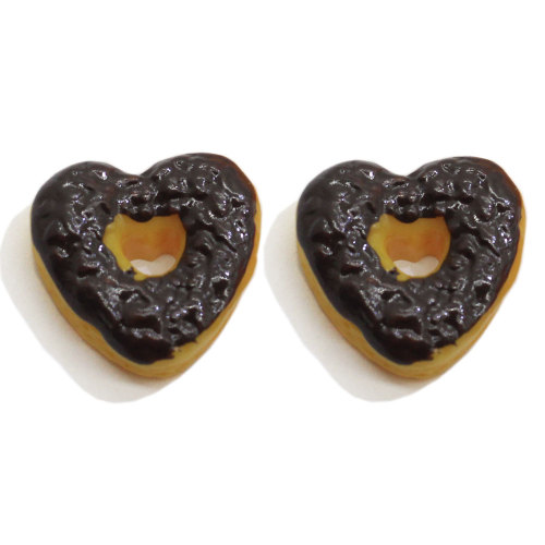 Tanie Resin Heart Donut with Hole Flatback Charms Handmade Decoration Koraliki Dziewczyny Wisiorek Naszyjnik Znalezienie sklepu jubilerskiego