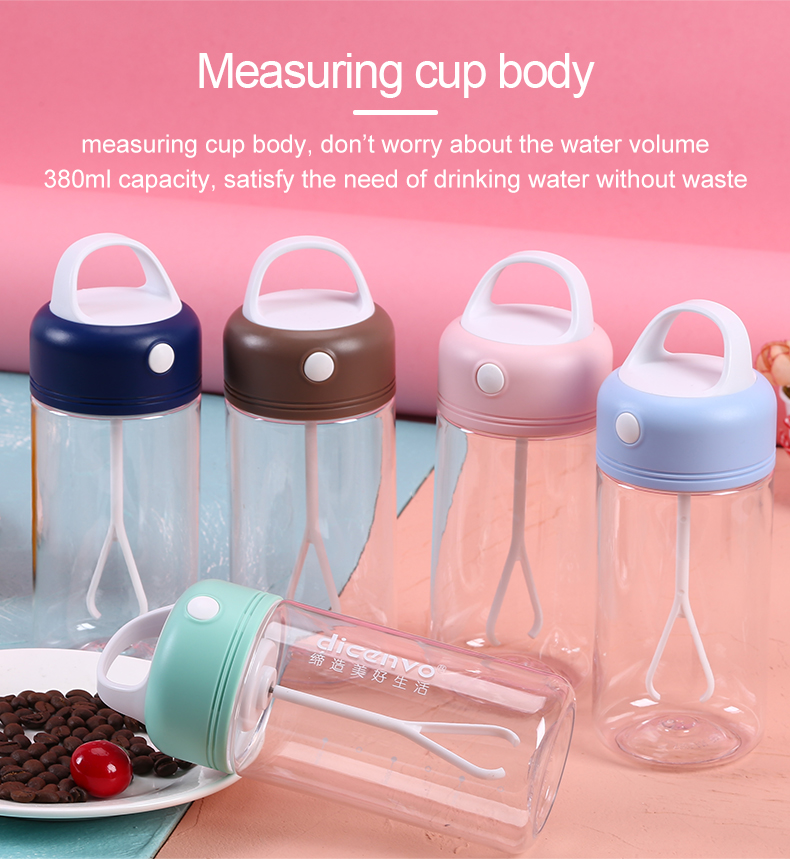 Custom wholesale High-end Easy to clean Portable self stirring reusable automatic stirring coffee/milk cup bottle