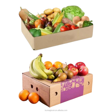 Durability and Rigidity: SUNSHINE Corrugate Paperboard Fruit Carton Boxes for Safe Apple, Banana, Mango Delivery