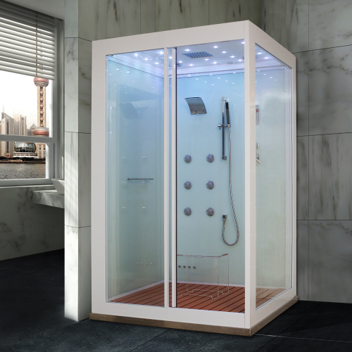 Single person Bathroom glass shower cabin