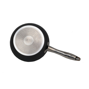 Multifuctional Black Aluminum Frypan with Long Handle