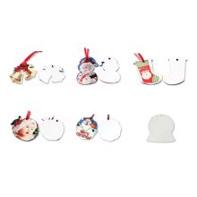 2024 Hot Sublimation MDF Wood Christmas Pendant - DIY Sublimation Christmas Ornament