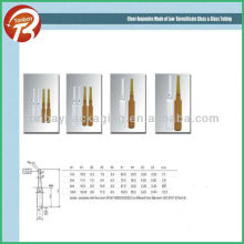 Low borosilicate glass ampoule--Type B ampoule