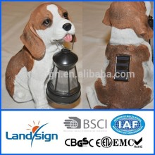 XLTD-510 solar garden spot light type super powered resin animal shaped dog solar garden led light