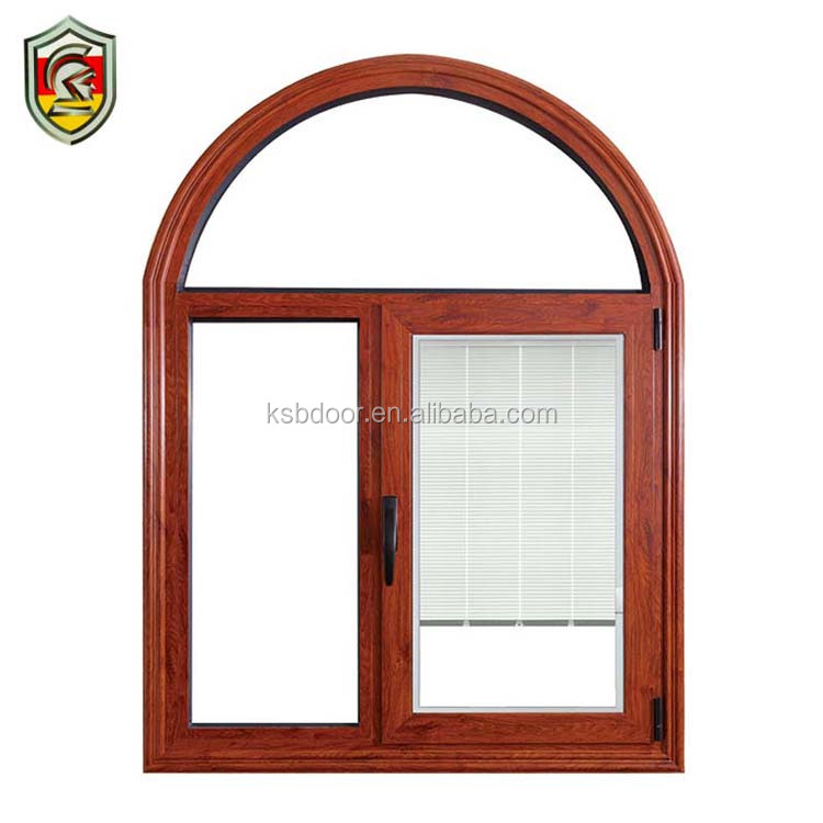 High quality residential aluminium profile hurricane impact double tempered glazed aluminium corner window