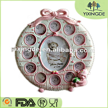 Creative photo frame The baby photo frame In the frame Studio pink resin photo frame