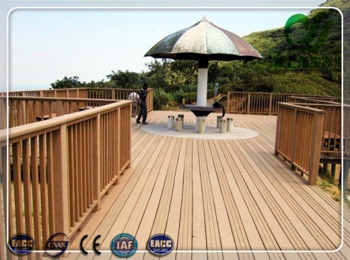 Recycled Wood Plastic Flooring Plank WPC Decking