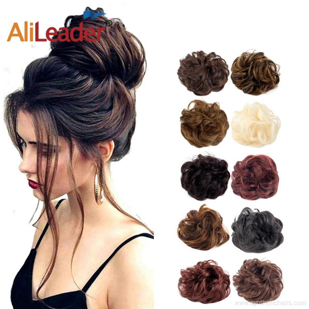 10 Colors Curly Hairpiece Synthetic Hair Padding Chignons