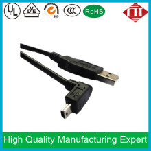45 Degree Angled USB Cable - Straight a Male to 45 Degree Right Angle B Male (DAU-1)
