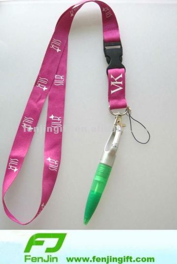 Custom logo lanyard pen