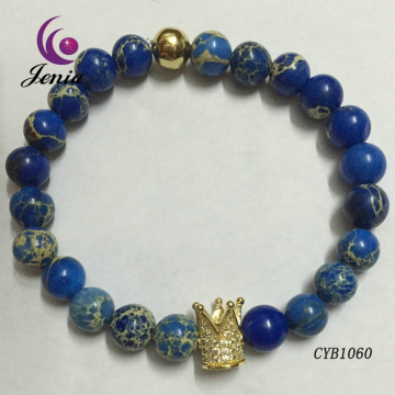 Jenia 2016 Lately Fashion Jade Bead Bracelet,Crystal Diamond Bracelet