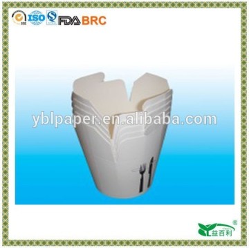 Disposable paper fast food noodle boxes