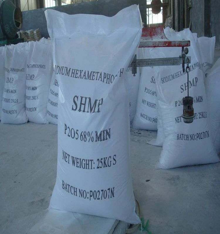 SHMP Sodium Hexametaphosphate, 68%, 65%, 60%, Water Softening Agent in Solution for Printing, Dyeing, and Boiler