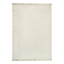 Cream braided Wool area rugs