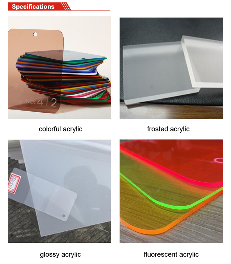 Colorful acrylic sheet plastic fluorescent PMMA