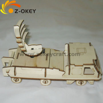 new handmade 3D wood puzzles for assembling a truck