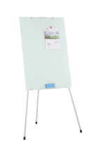 Magnetic Tripod Glass Flipchart Whiteboard for Home