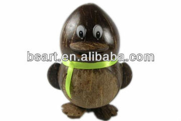 Lovely natural coconut carving crafts