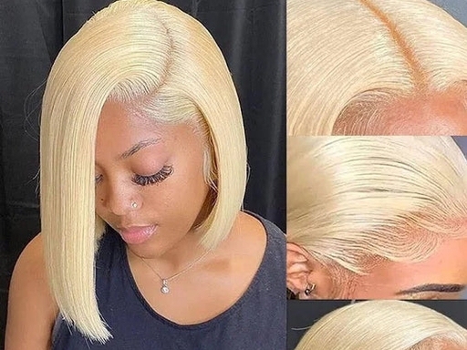 Short Highlight Bob Human Hair Wig