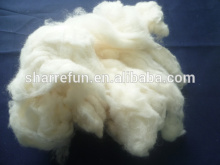 dehaired raccoon hair degreased white color 17.5mic/26mm