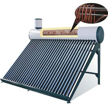 pressurized solar water heater with copper coil