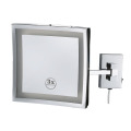 Hotel Metal Wall Mounted LED Makeup Mirror Bathroom