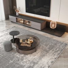 Modern Luxury Retractable TV Cabinet Combination