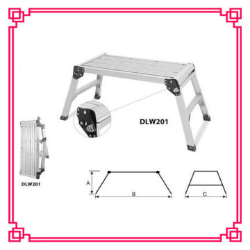 aluminum folding ladder chair, platform step ladder, ladder platform