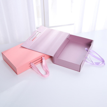 Custom Folding Pink Magnetic Clothing Box