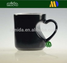 Temperature sensitive color changing mugs