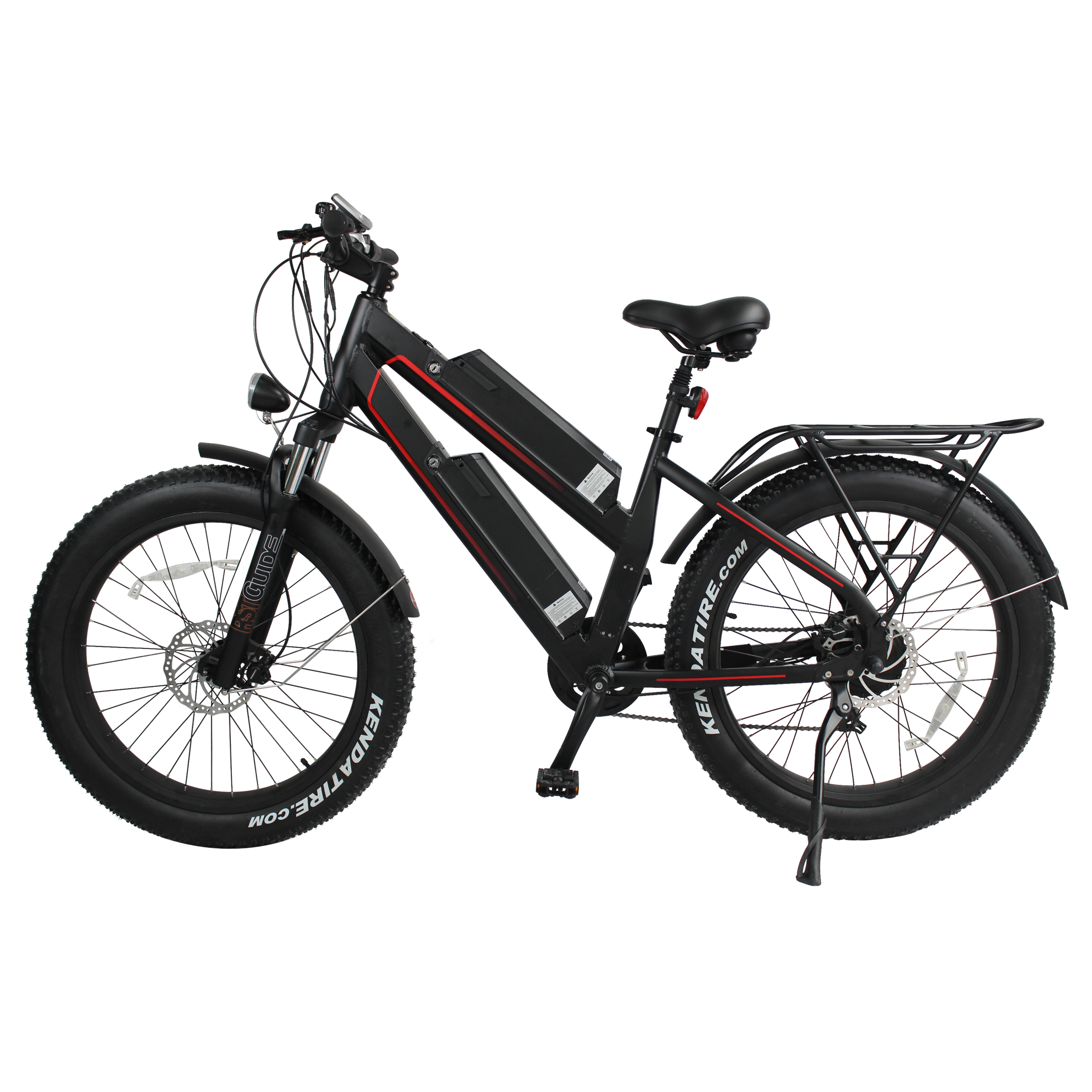 48V 11.6Ah dual battery long range electric mountain bicycle