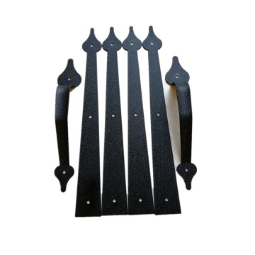 Black Antique Magnetic Garage Door Hardware Kit