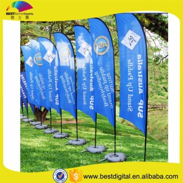 2015 knitted fabric feather flags