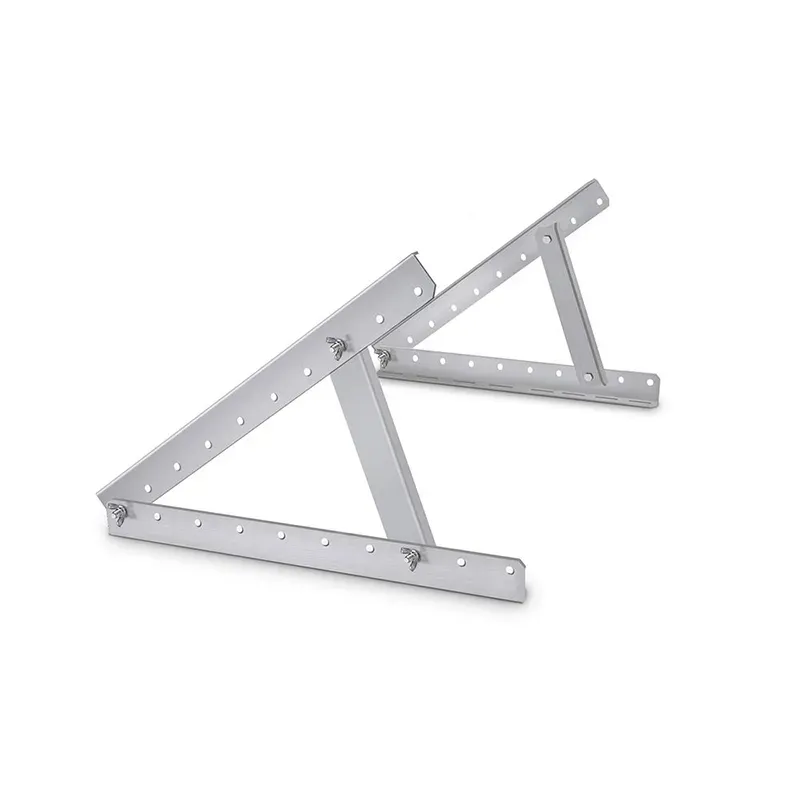 Aluminum 6005 T5 Solar Bracket for Flat Roof Mounting
