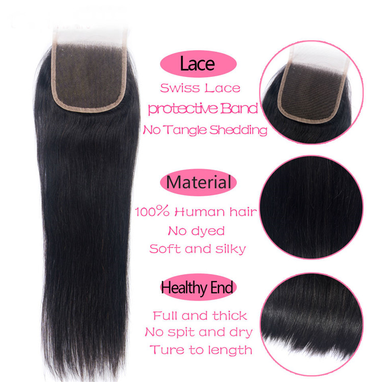 Usexy Hair Vendors Cuticle Aligned Virgin Hair Malaysian Hair 3 Bundles with Lace Closure