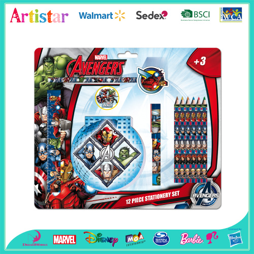 Avengers 12 piece stationery set