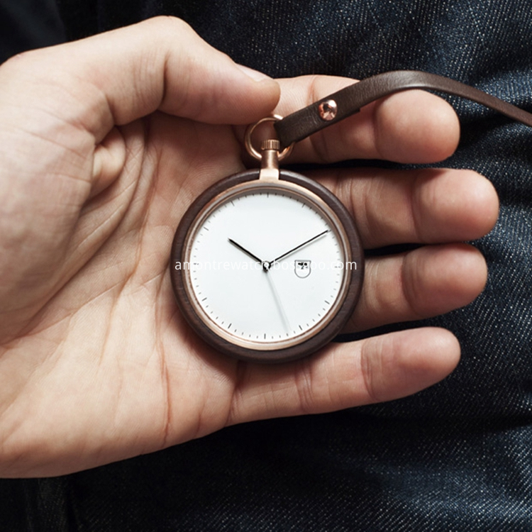 wooden case watch