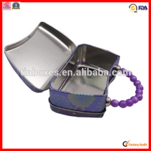hot sale wholesale handle tin cosmetic tin box packing