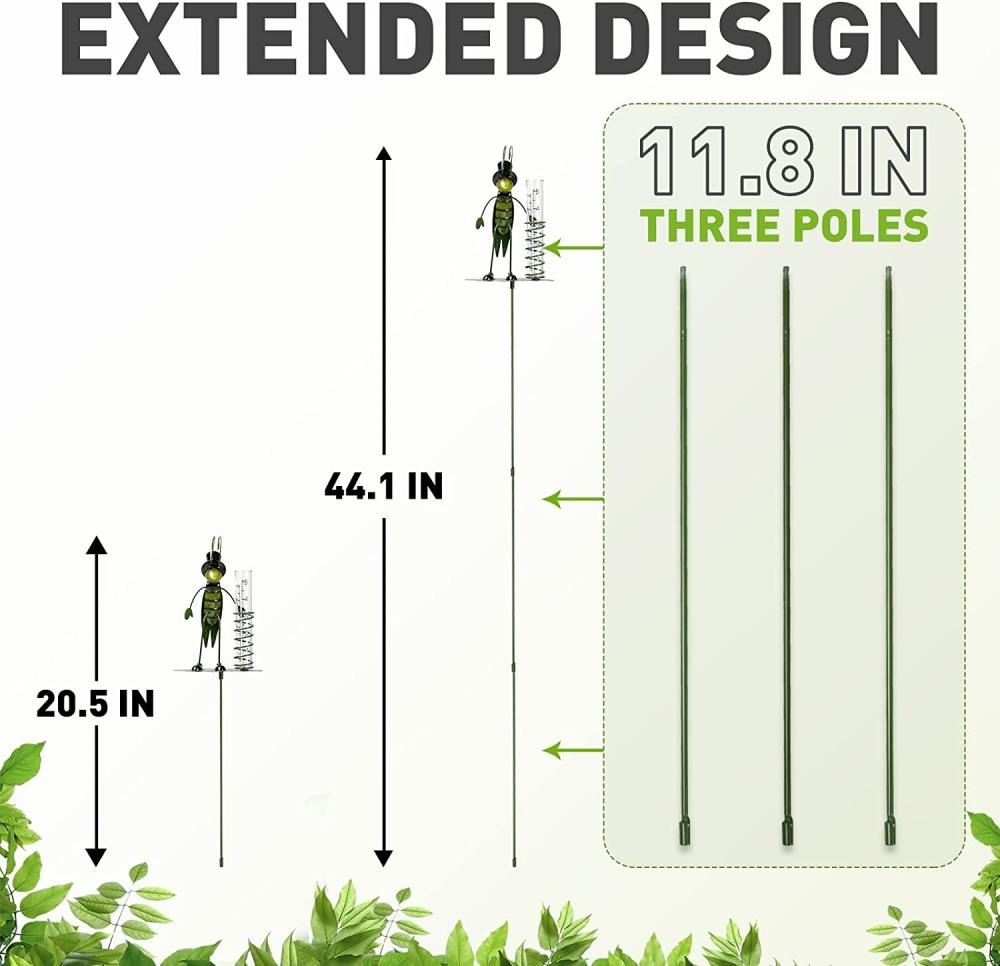 Regenmeterinzet voor werftuin stakes decor