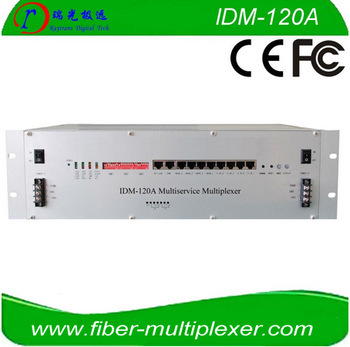 120 channels 4 E1 PCM multiplexer fiber optic multiplexer IDM-120A