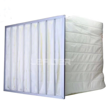 Cleanroom pleat bag pocket air filter medium efficiency