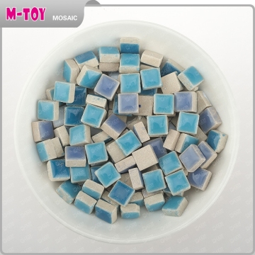 CS12 10x10mm blue Ceramic Tile Arts Crafts