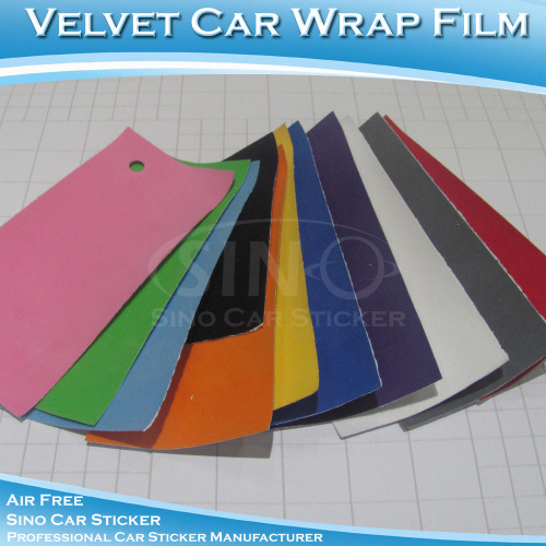 Kleur verandering auto Vinyl Sticker Velvet Film Wraps auto