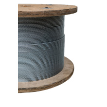 Cuerda de acero galvanizada para corte de sierras de alambre diamantado.