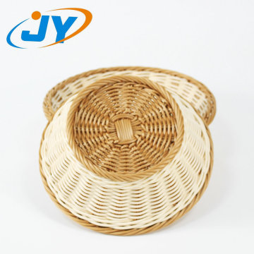 Oval poly snacks storage basket for supermarket