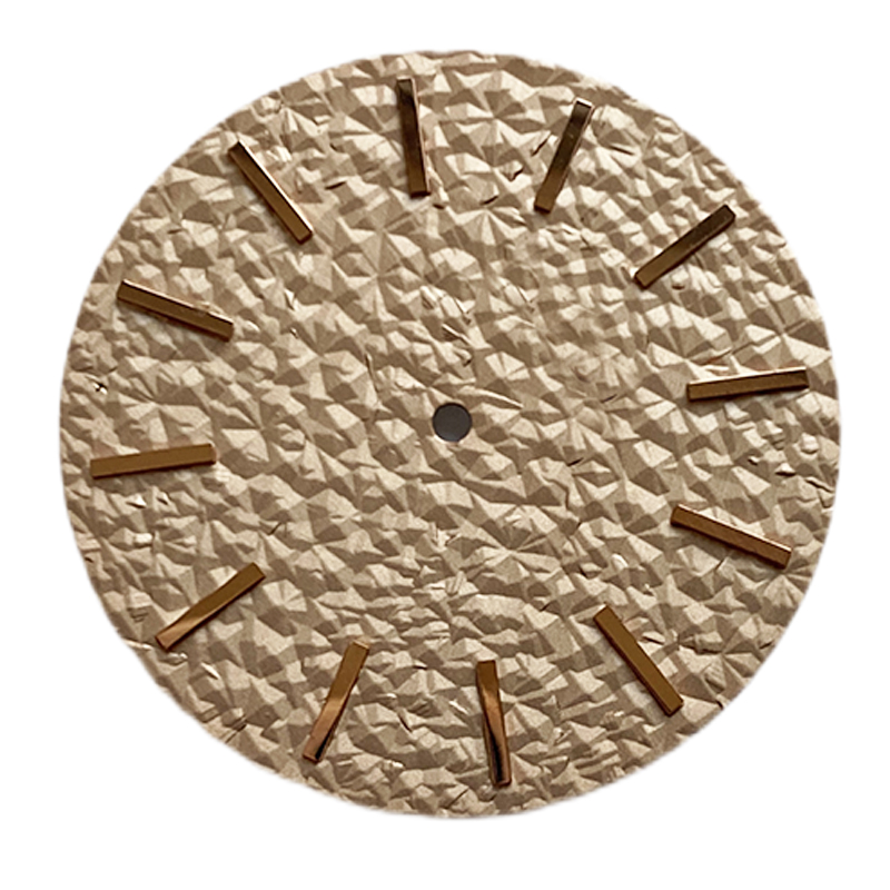 Custom Embossed crease pattern watch dial