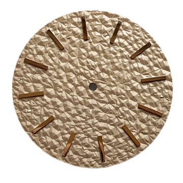 Custom Embossed crease pattern watch dial