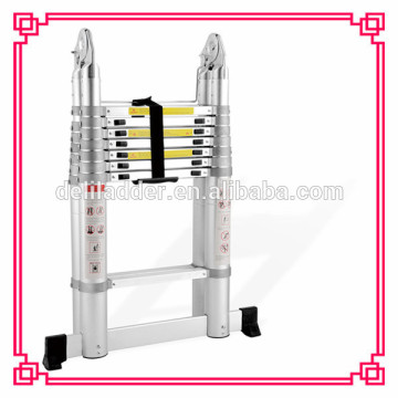 3.2M Aluminum Multifunction Telescoping Ladder EN131, folding hinge ladder