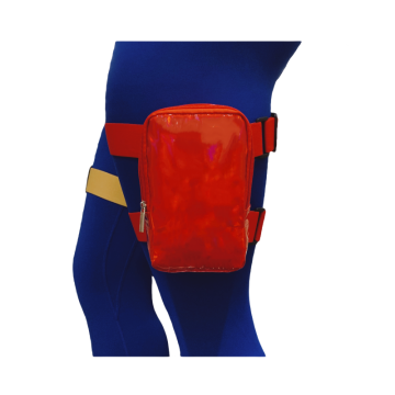 Carnival Phone Leg Bag With Red Adjustable Straps